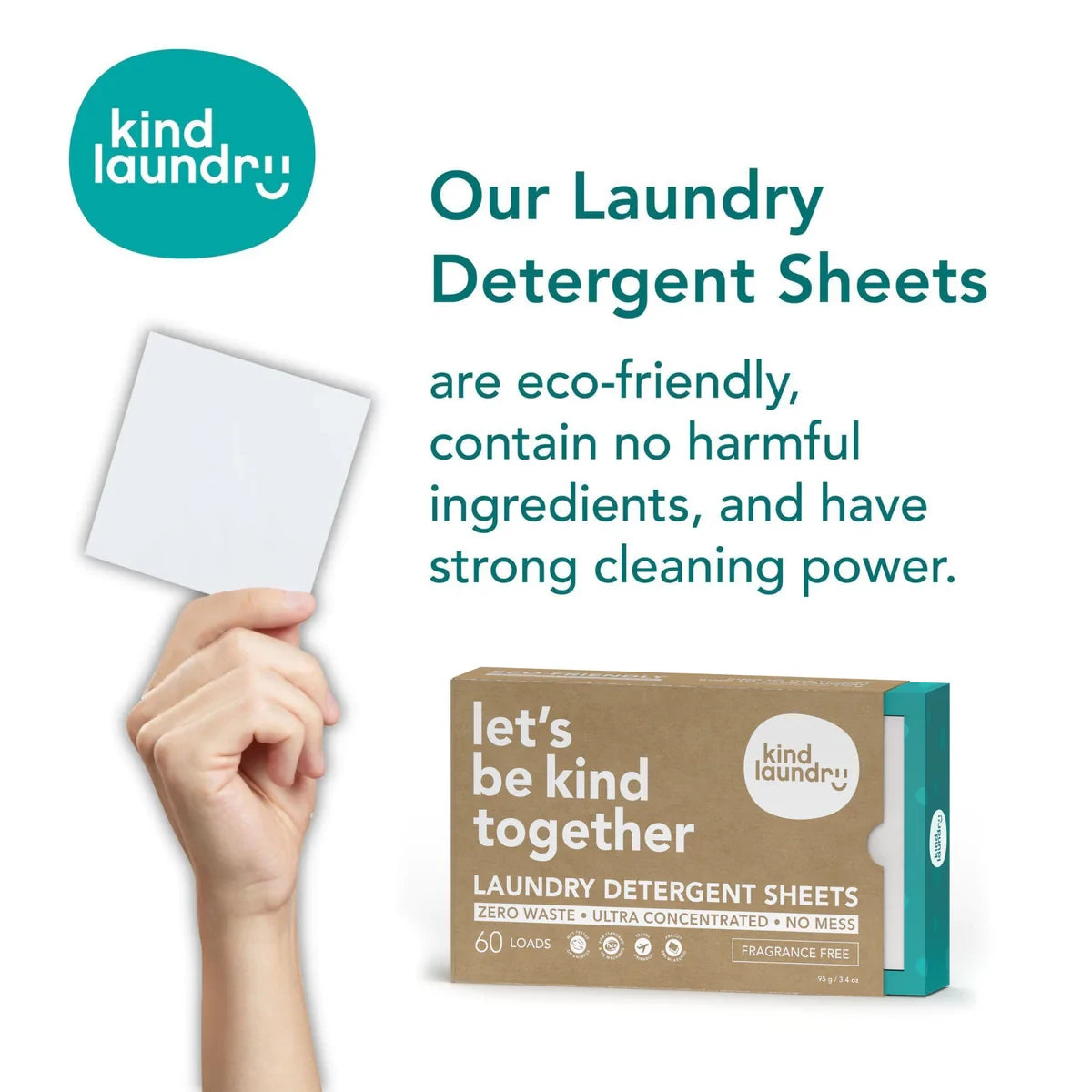 Eco-Friendly Laundry Detergent Sheets - (60 Loads)