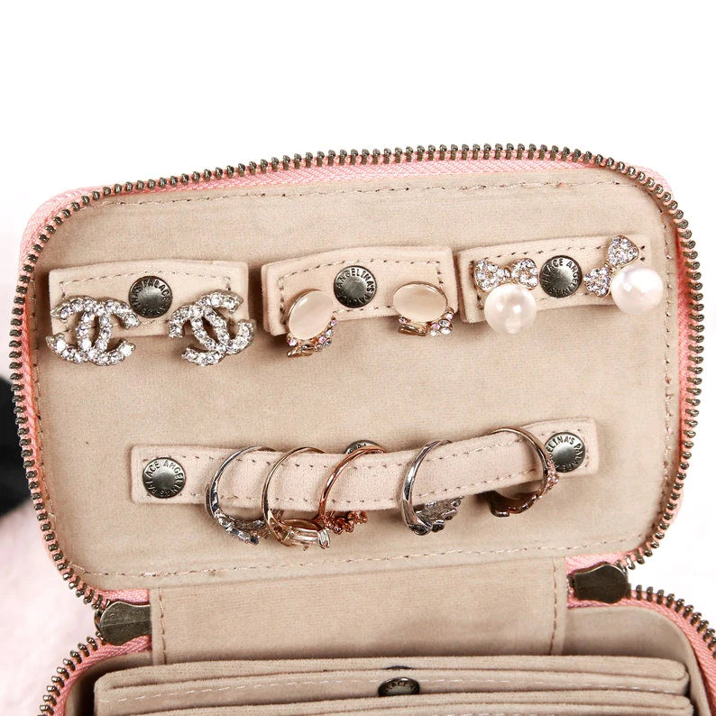 Customized Small Jewelry Organizer Box Storage Travel Case