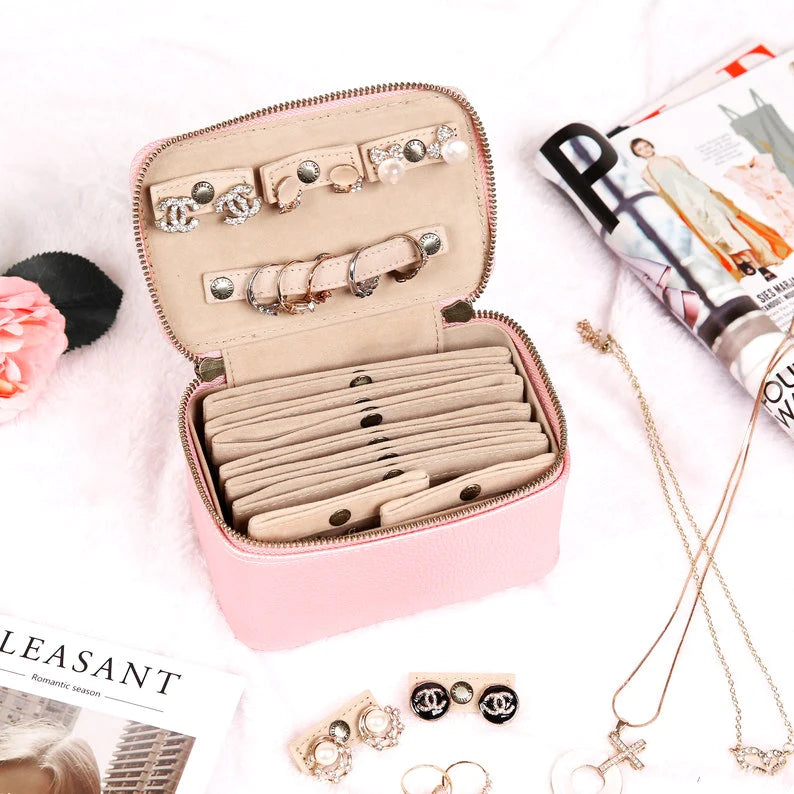 Customized Small Jewelry Organizer Box Storage Travel Case